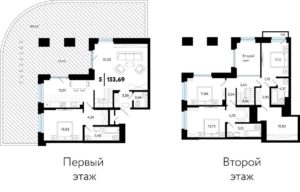 ГП-4 - Планировка трехкомнатной квартиры (и больше) в ЖК В Гагаринском парке в Тюмени